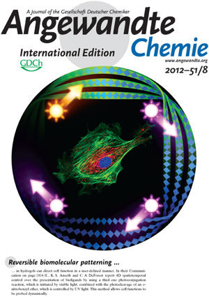 DeForest Angewandte Chemie 2012 Cover
